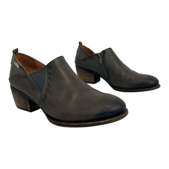 Pikolinos Womens Size 41 US 10 Gray Leather Ankle Bootie Boot - Picture 1 of 9